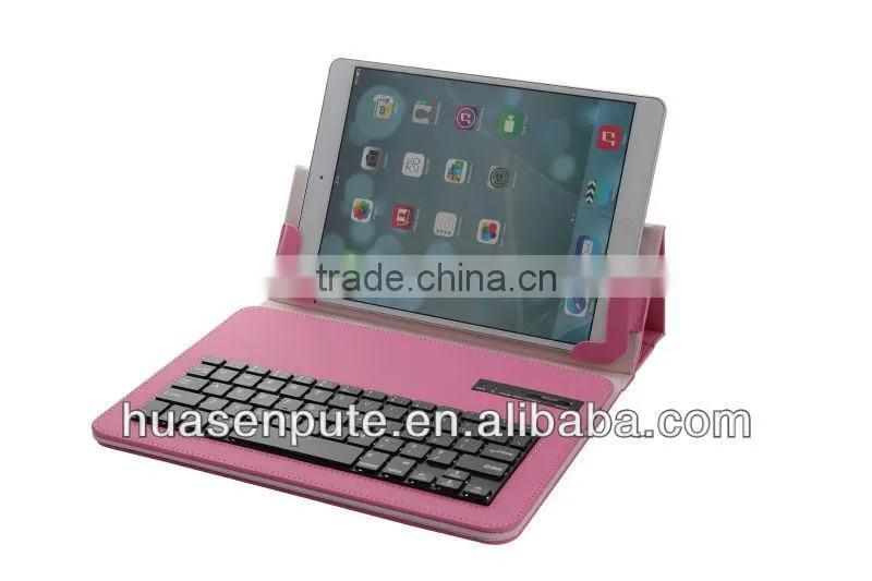 universal bluetooth keyboard with leather case for 9" /10.1"tablet inch