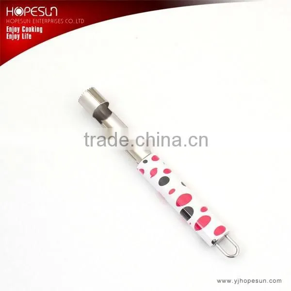 Newfangled kitchen accessories colorful handle metal vegetable corer