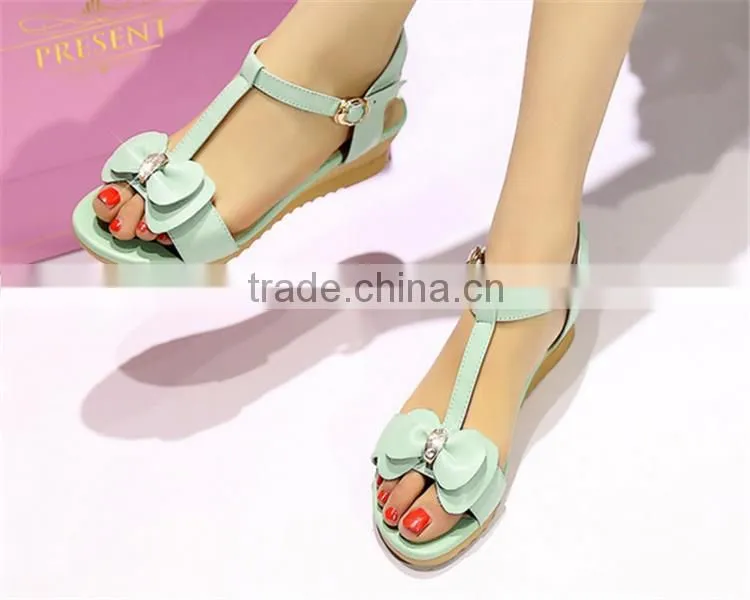 Multifunctional flat sandals for girls women sandals 2015 flat high quality for wholesales XT-DA0749