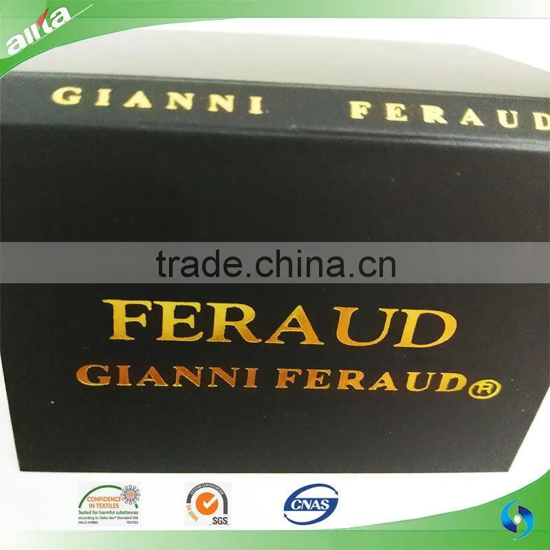 Gold stamped jewelry tags, printed clothing hangtags, garment paper hang tags OEM in China