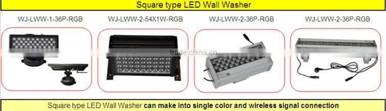 Dongguan IP65 outdoor wireless dmx512 rgbw led wall washer