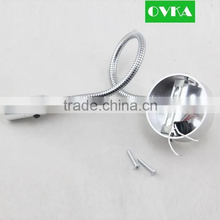 Modern Beside LED Wall Lamp Eye Care Light with On/off Switch Flexible Pipe Energy Saving Bed Reading Lamp Wall 3w Warm White