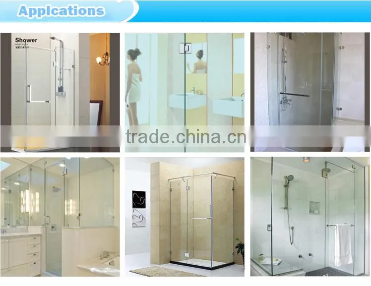 Zinc alloy 304SS stainless steel wall to glass bathroom shower hinge/90 degree single shower door hinge(WL-8105)