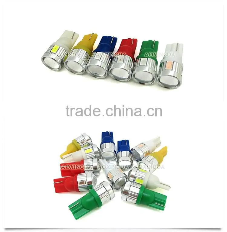High power 5630 6 LEDs BA9S T10 LED interior bulb lamp for car