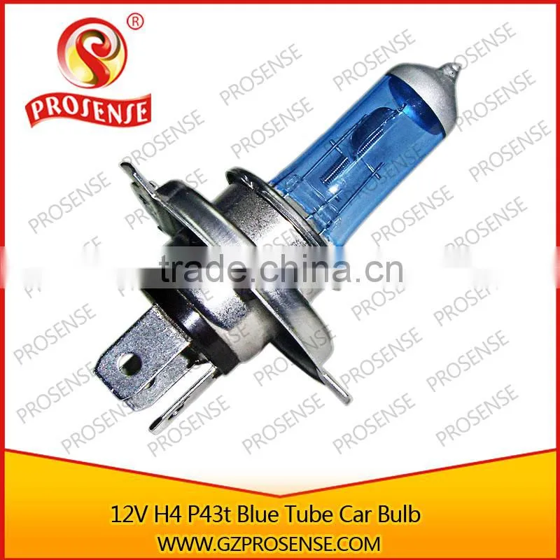 Prosense h4 12v 60/55w p43t car halogen bulb for Livina ( Light blue tube silver top)