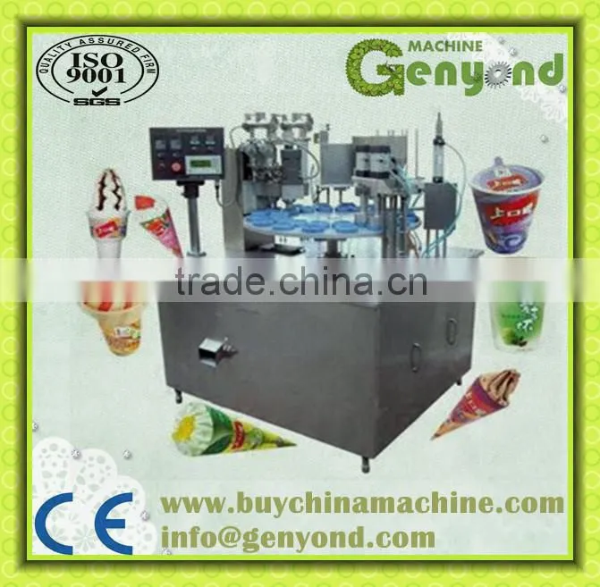 container ice cream filler