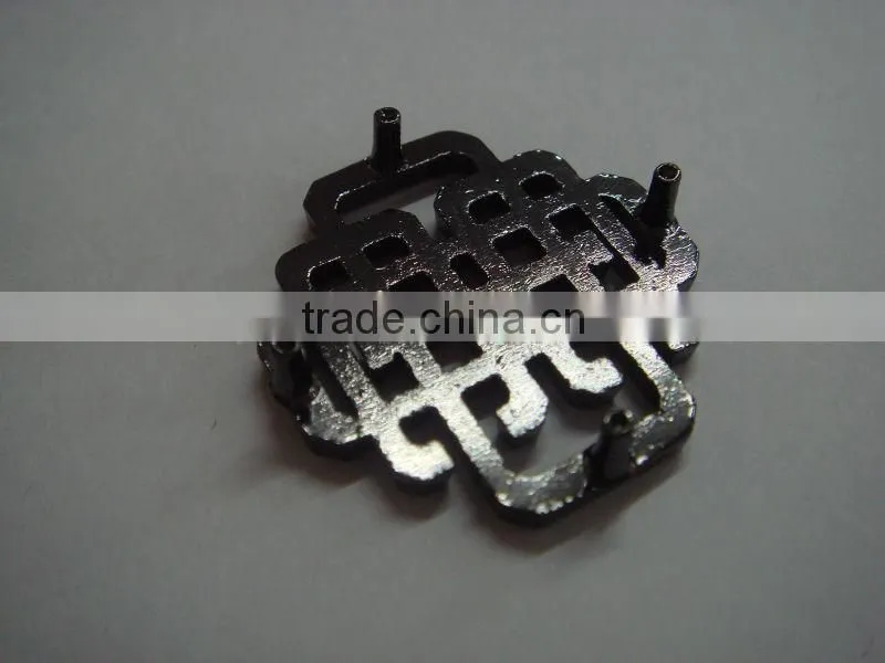 fashion metal chinese knot 2014 popular metal plate for garment accessories