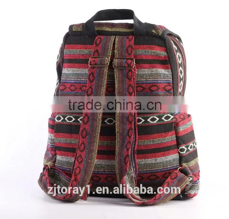 Beautiful Ethnic Cotton Girls Backpack Bag