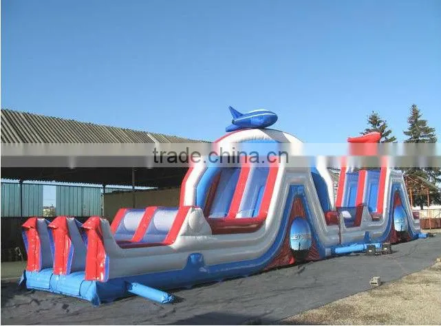 Commercial used inflatable obstacle course for sale