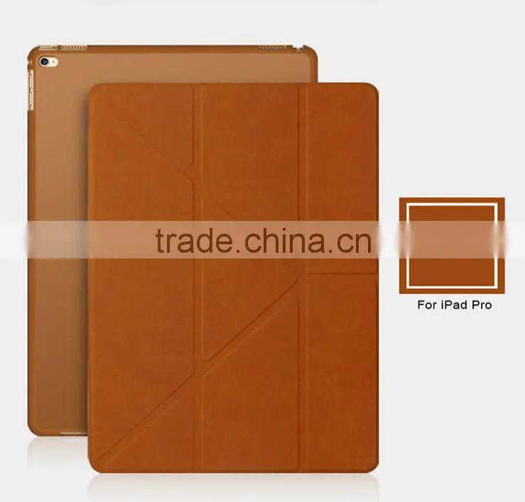 Smart multi-angle tablet case flip stand transformers cover for ipad pro case