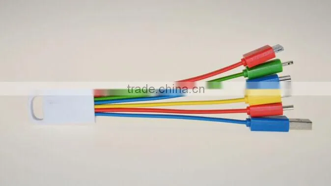 multi-function usb charger cable for iPhone 5 for iPhone 4 micro mini and type c