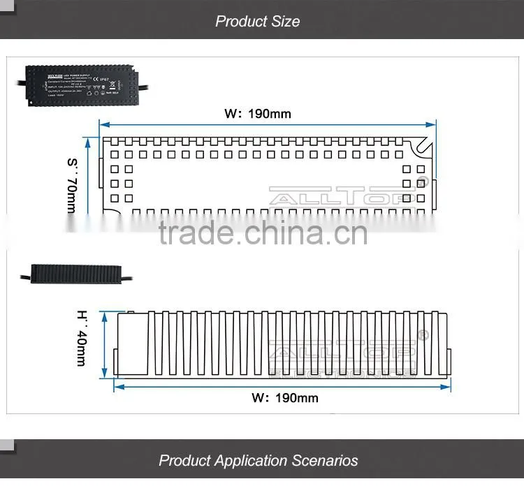 Constant current IP67 waterproof 150W 3000mA led power supply