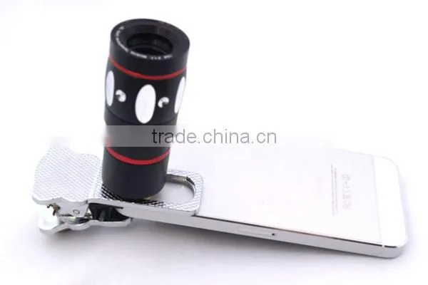 Universal Clamp Camera Lens 4 in 1 Wide Angle Macro Fisheye 10X Telephoto Camera Lens For iPhone/Samsung/HTC/iPad/Smartphone