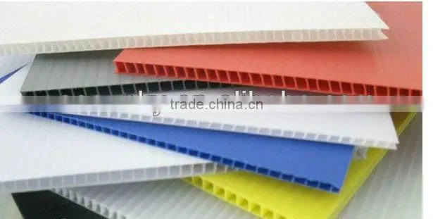 2mm,3mm, 4mm,5mm white color Plastic corrugated cake boards