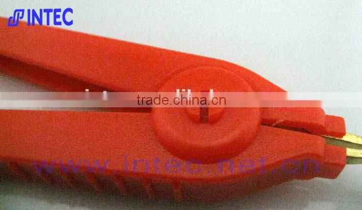 Jumper Wires Alligator Crocodile Roach Test Clip Plastic Handles Crocodile clips 90mm red color I00125