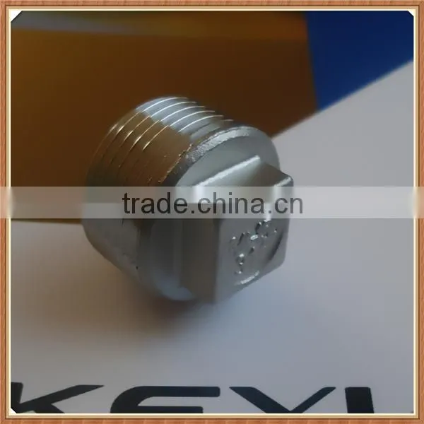 stainless steel square plug pressure 150lb fitting