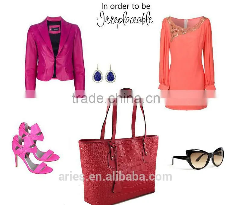 015 super hot selling lady bag, lady hand bag, Beautiful genuine leather shoulder bag