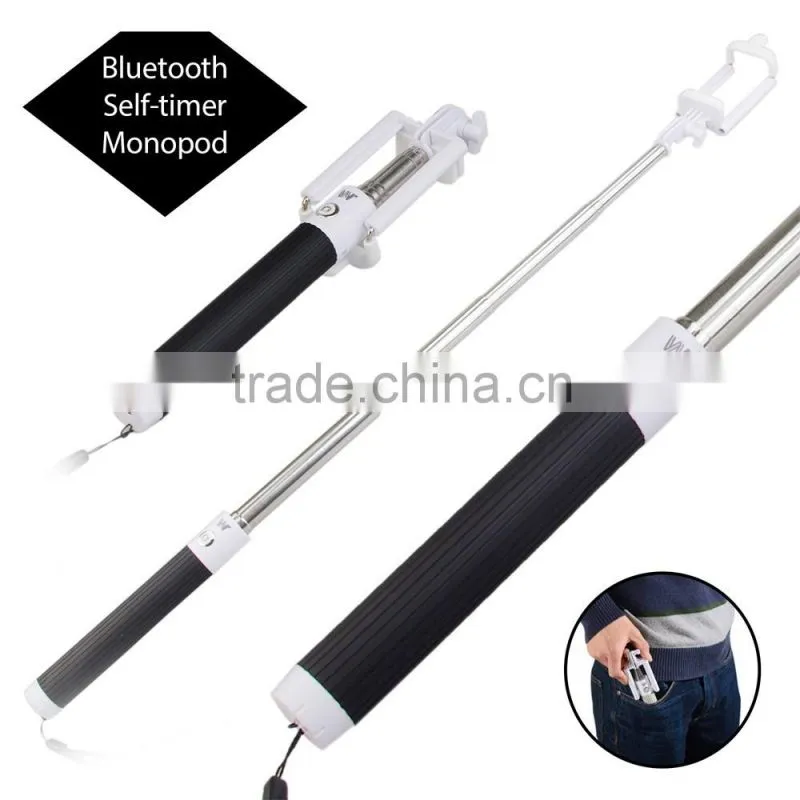 2015 newest design good quality extendable mini monopod foldable selfie stick with trade assurance