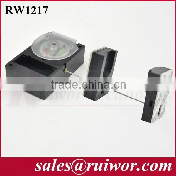 retractable anti-theft pull box with security cable