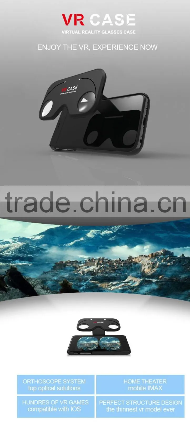 2016 factory supply 3D VR glasses virtual Reality Glasses vr case