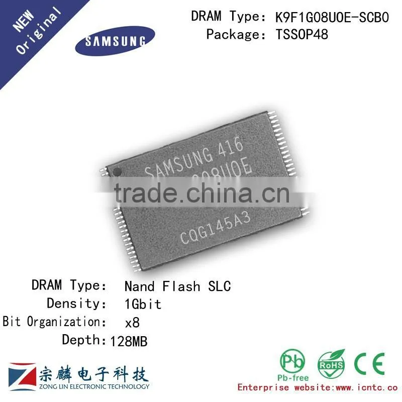 Genuine original K9F1G08UOE-SCB0 TSSOP48 128M x8bit SLC Flash Memory RAM