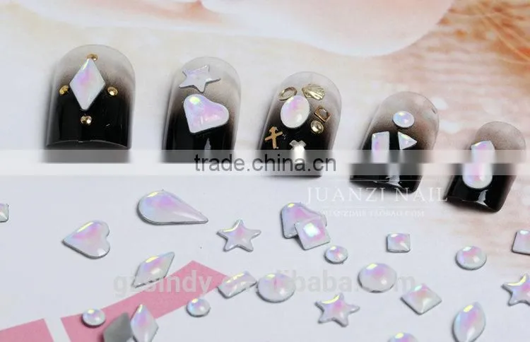Best Price ! Bling bling White Opal Hotfix Stones Wholesale ZX:SZ578