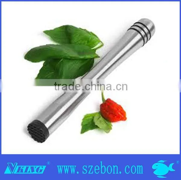 High quality stainless steel cocktail muddler barware bar set