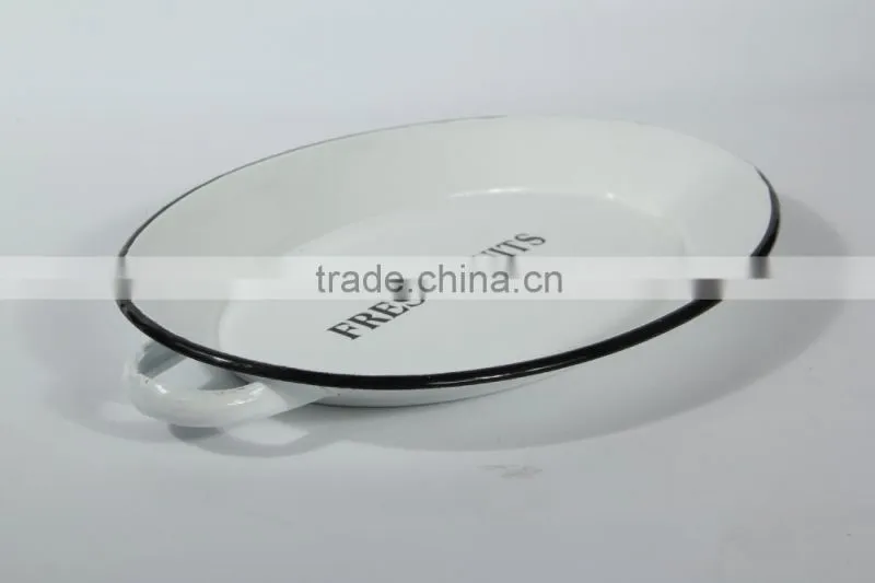 Enamel tray, enamel plate, enamel pallet