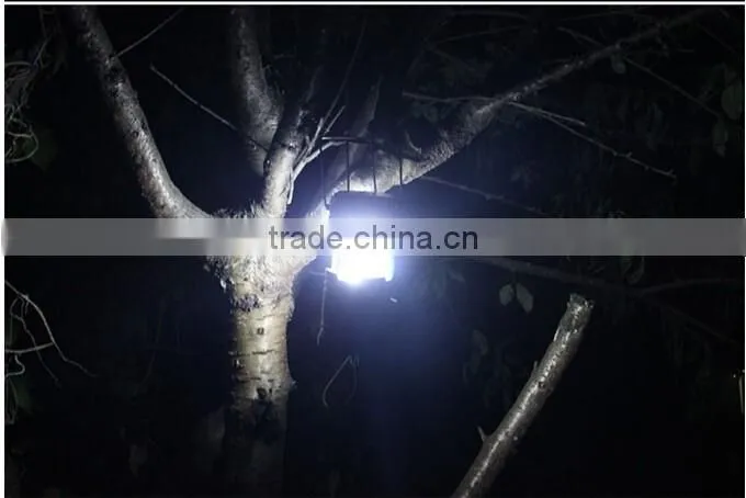 Portable&rechargeable led solar camping light with cellphone charger
