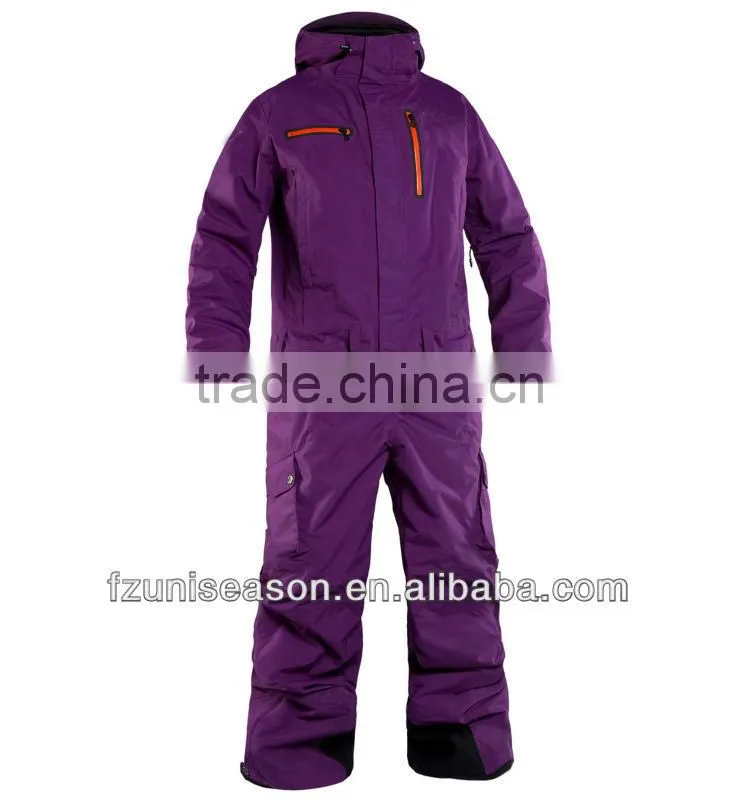 Unisex waterproof one piece snow suits adults