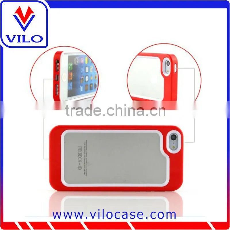 Custom design transparent kid proof mobile phone cover for nokia e5