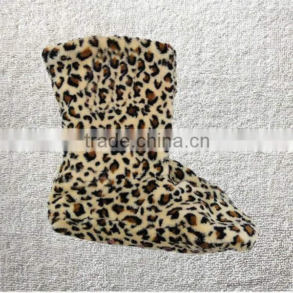 New Ladies Furry Slip On Lightweight Slippers Pom Pom Indoor boots