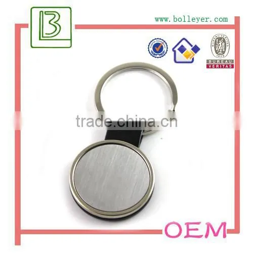 sublimation round logo keychain for advertising