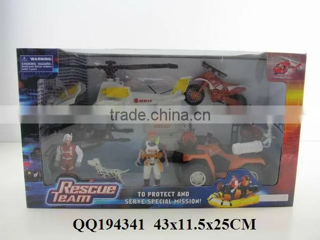 Rescue team set, funny set toy for kids, funny pretend toys