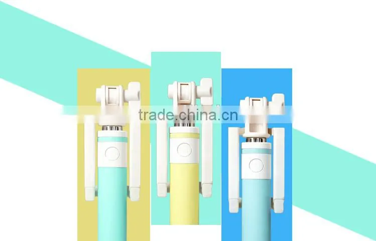 2015 Selfie Stick Extendable Monopod Selfie-Stick With Shutter Button
