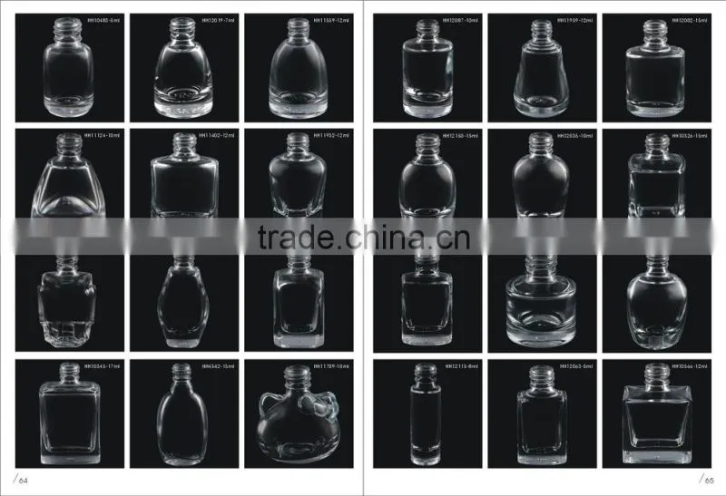 Empty glass nail polish bottle small glass bottles
