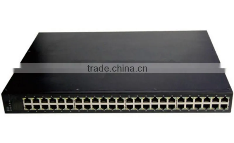 48 ports gigabit networking switches with 4 SFP Fiber Switch ports IEEE 802.3af/at