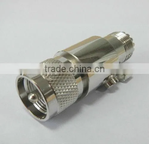 UHF jack to UHF plug, lightning arrester