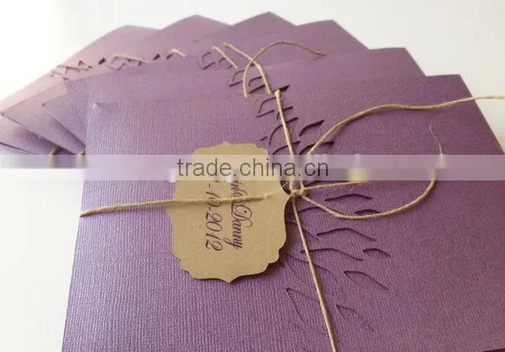 Rustic Twine Wedding Invitation- Country Chic Wedding Invitation - Pocket Invitation - Tie the Knot Wedding Invitation