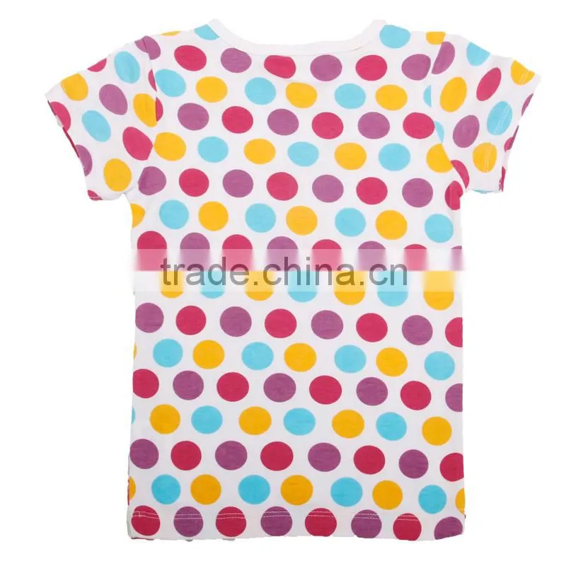 (K3750) 2 colors girls t shirts Nova kids wear stock available children clothes on promotion kids tshirts