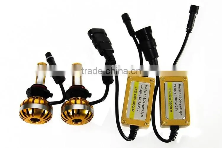 One year guarantee 40W 6000K led headlight H1 H3 H4 H7 9005 9006 rtd led motorcycle headlight for car