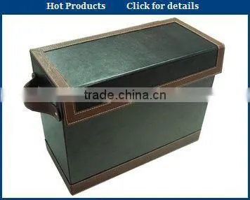 white large capacity leather box for hamper hot sale