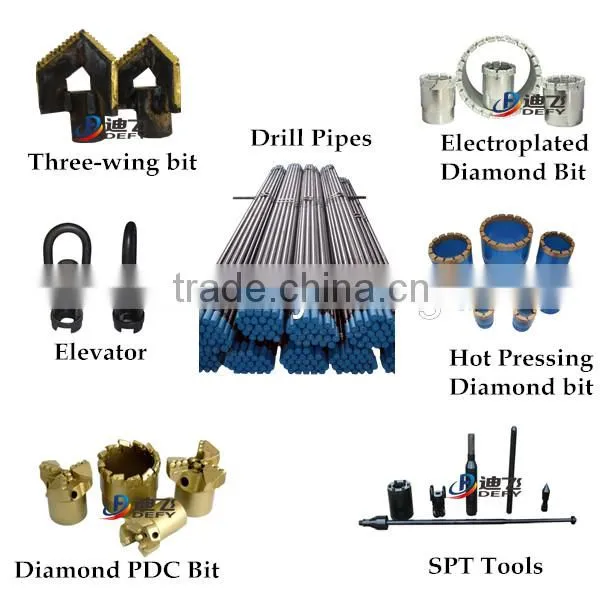 Borehole drilling machine XY-130 portable used water well drilling machine for sale