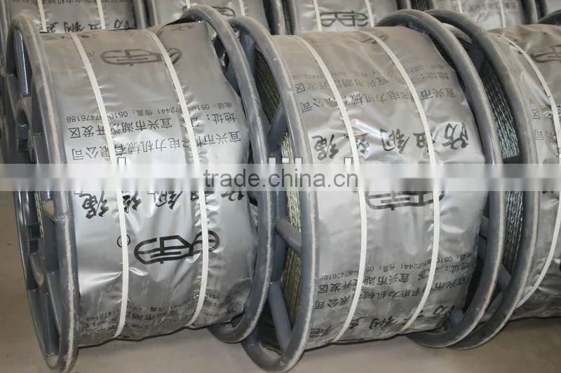 Anti-twisting galvanized steel braided rope
