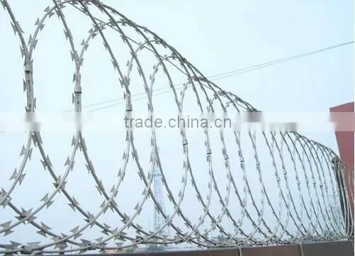 Low price Cross razor concertina razor barbed wire