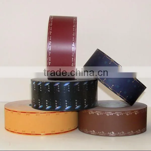 Cigarette filter paper with golden line