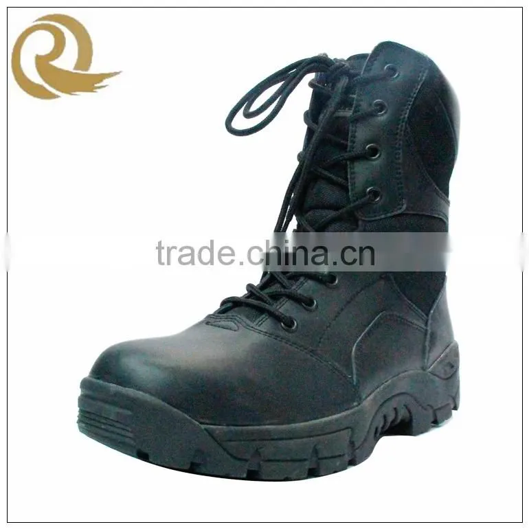 China leather combat cheap price military tactical black british army boots