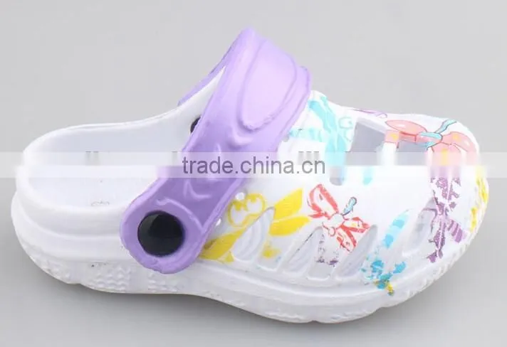 2016 New Design Fashion EVA Kids Clogs Cute Garden Children Shoes