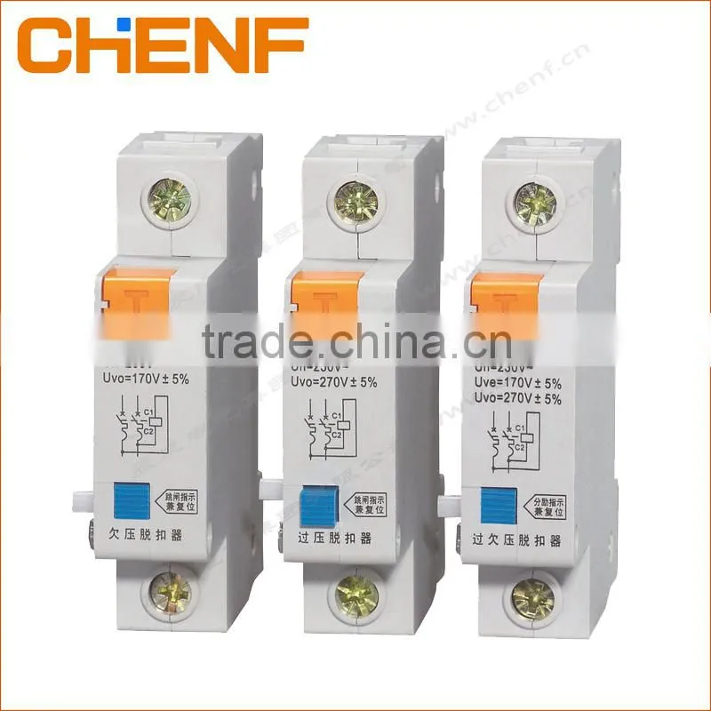 DZ47 MCB 24V MX+OF Over Under Voltage Release Auxiliary Switch CE/RoHS certification