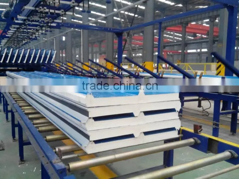 High anti-fire ability and sound insulation PU sandwich panel with CE